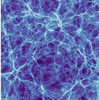 A cosmological simulation of the dark matter cosmic web